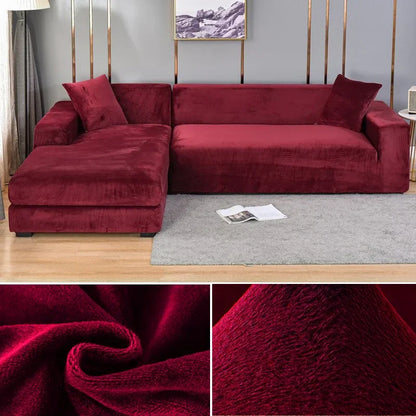Samtlux Fluwelen Bankovertrek - Elegante Stretch Fit voor Luxueus Comfort en Bescherming