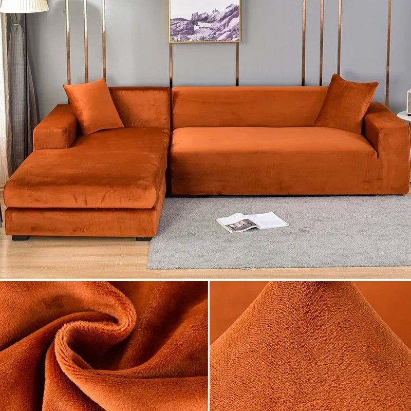 Samtlux Fluwelen Bankovertrek - Elegante Stretch Fit voor Luxueus Comfort en Bescherming