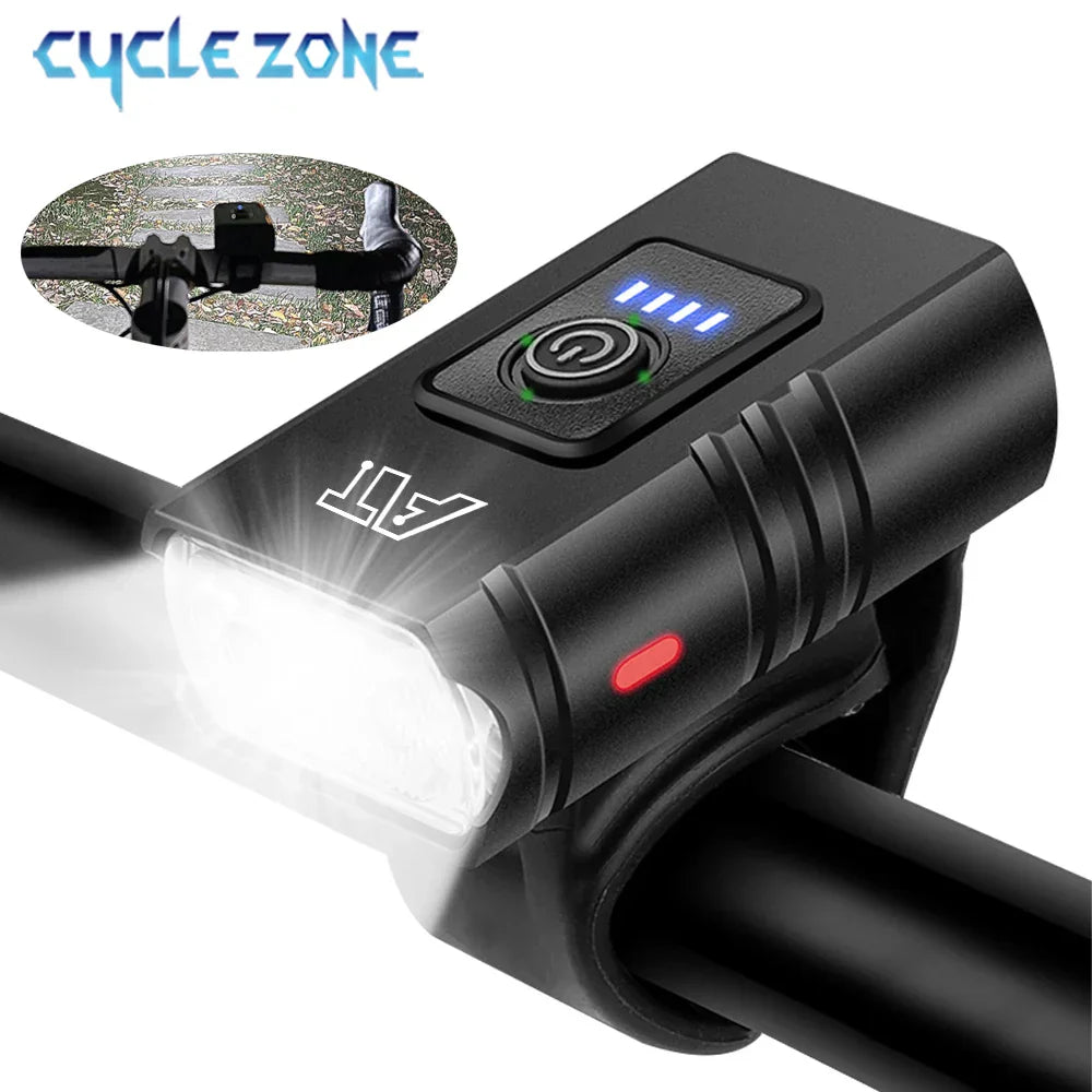 LED Bike Light – Rechargeable bike light with 6 modes for optimal visibility & safety