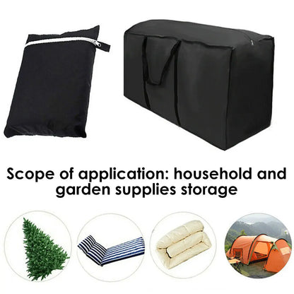 Wasserdichte Aufbewahrungstasche für Gartenmöbel - strapazierfähiges 210D Oxford-Gewebe - UV-beständiger und reißfester Outdoor-Schutz