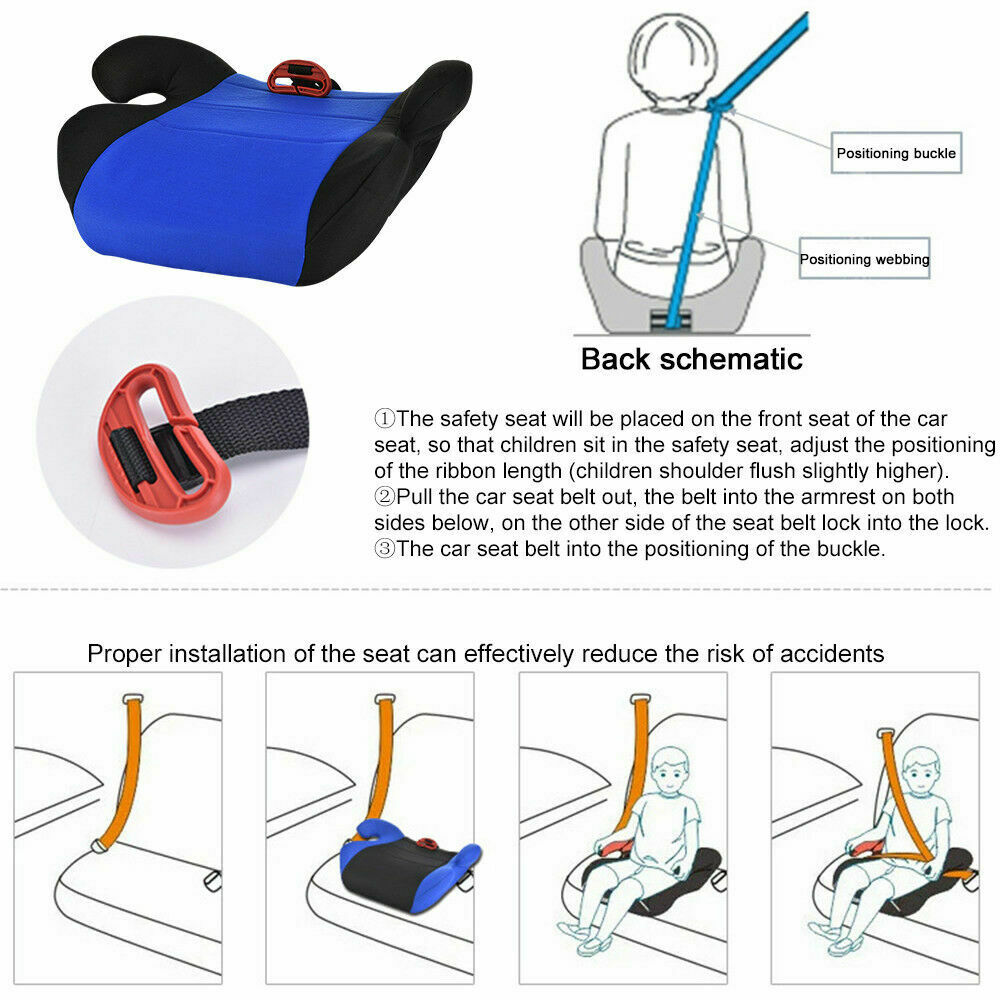 SafeRide Booster – Portable Child Car Seat with EU Certification
