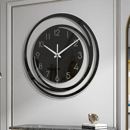 NordicTime Acrylic Wall Clock – Silent 3D Geometric Design for Modern Homes