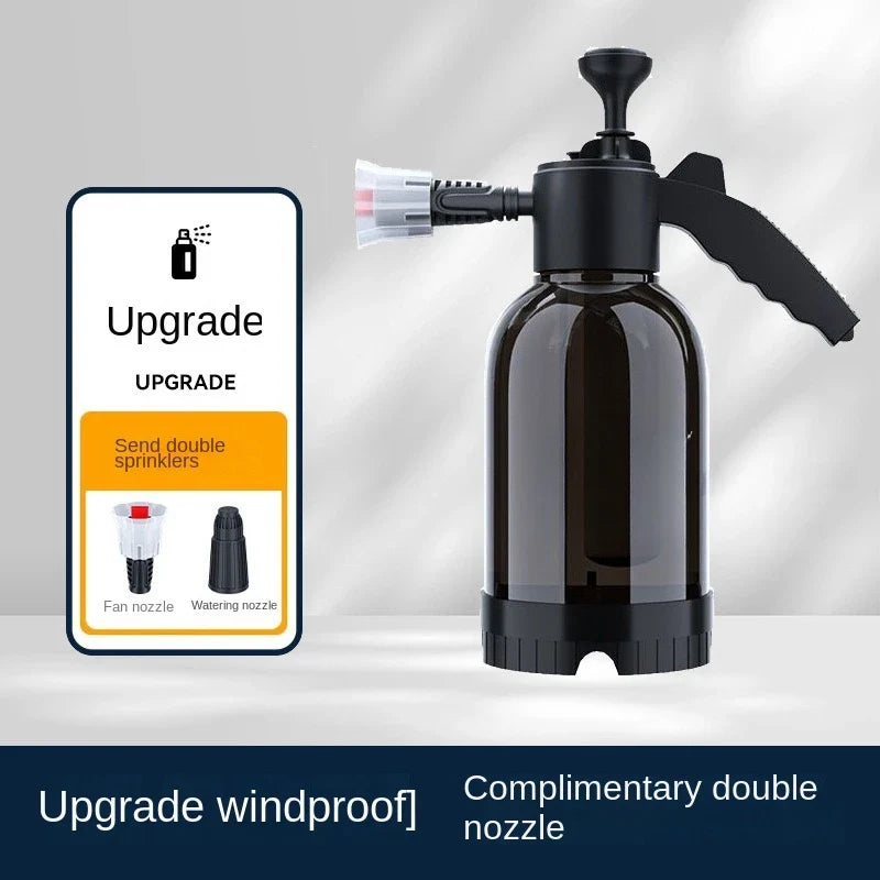 CleanPro 2L Foam Sprayer – Hand Pump with Versatile Nozzles for Car Wash, Window Cleaning, and Garden Irrigation