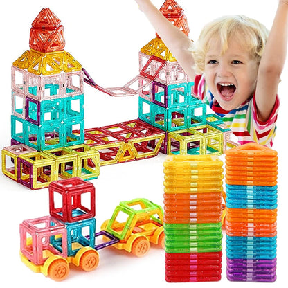 Magnabuilder Set - Magnetische Bouwstenen voor Kinderen om Creativiteit en STEM-leren te stimuleren