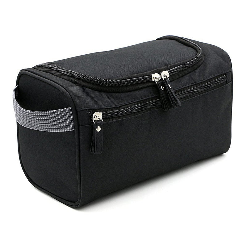  Practical toilet bag with water -repellent nylon and hook - ideal for travel-6