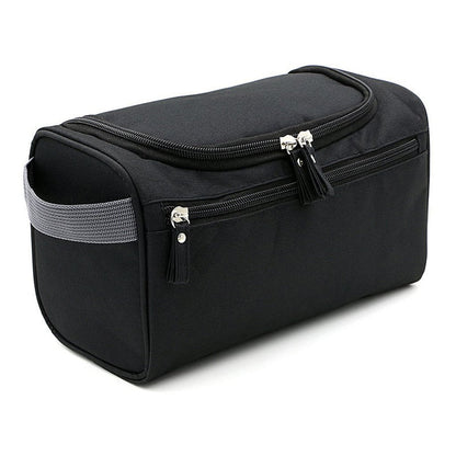 Practical toilet bag with water -repellent nylon and hook - ideal for travel-6