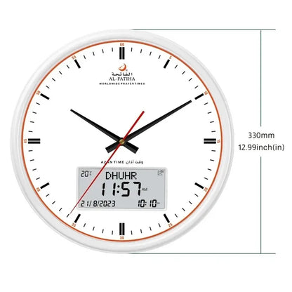 Horloge de prière Zamora Time - Heures de prière mondiales automatiques avec alarme Azan et design élégant