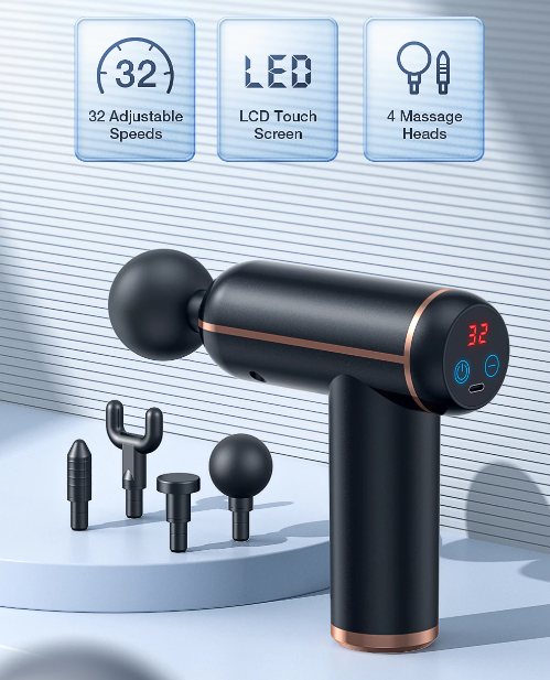  Massagegun Pro - best massage gun with 4 attachments and customizable intensity-5