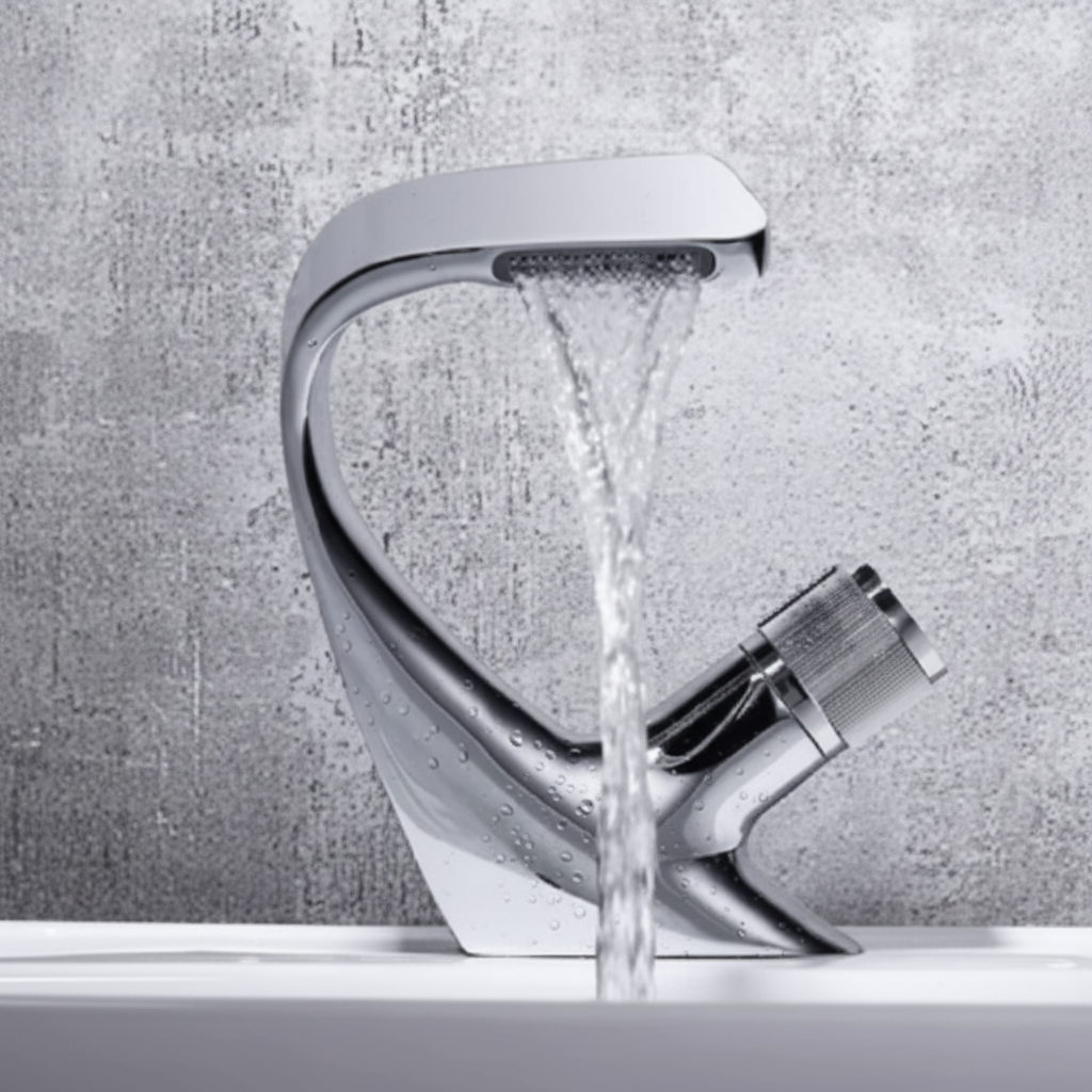 AQUACASCADE – Luxury Waterfall Basin Mixer for Modern Bathrooms