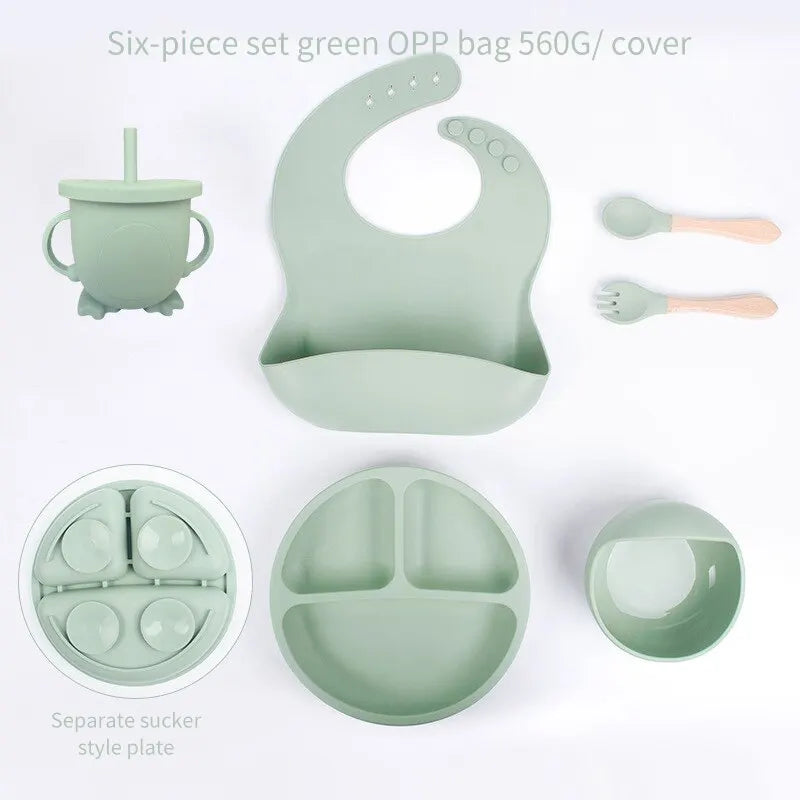 SOFTBITE - Set completo di alimentazione in silicone per imparare a mangiare senza stress