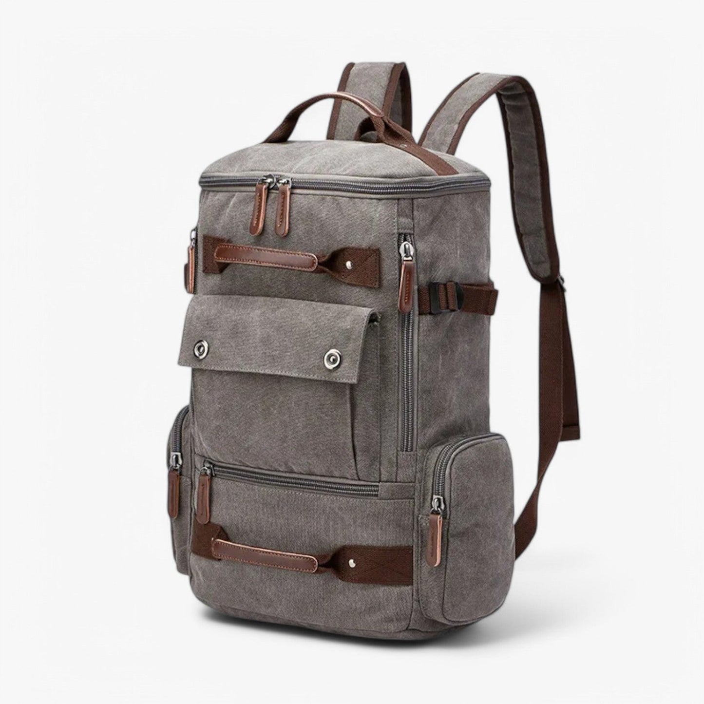 VintageCanvas Backpack – Durable Vintage Style with Laptop Compartment for Work, School, and Travel