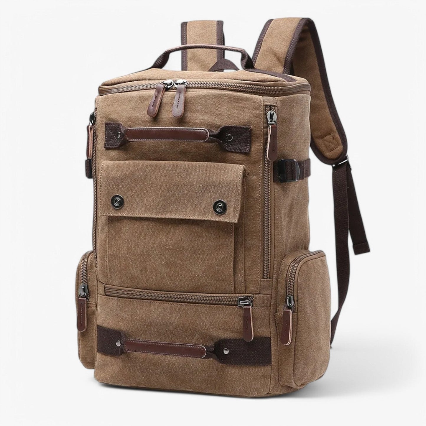 VintageCanvas Backpack – Durable Vintage Style with Laptop Compartment for Work, School, and Travel