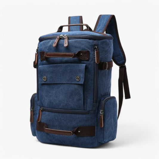 VintageCanvas rugzak - Duurzame vintage stijl met laptopvak voor werk, school en reizen