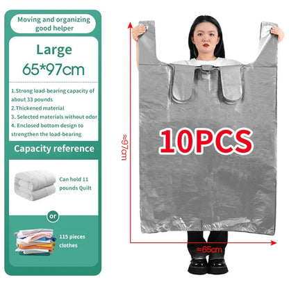 Large Capacity Storage Bags – Durable HDPE Protection for Clothing, Toys, and Linen