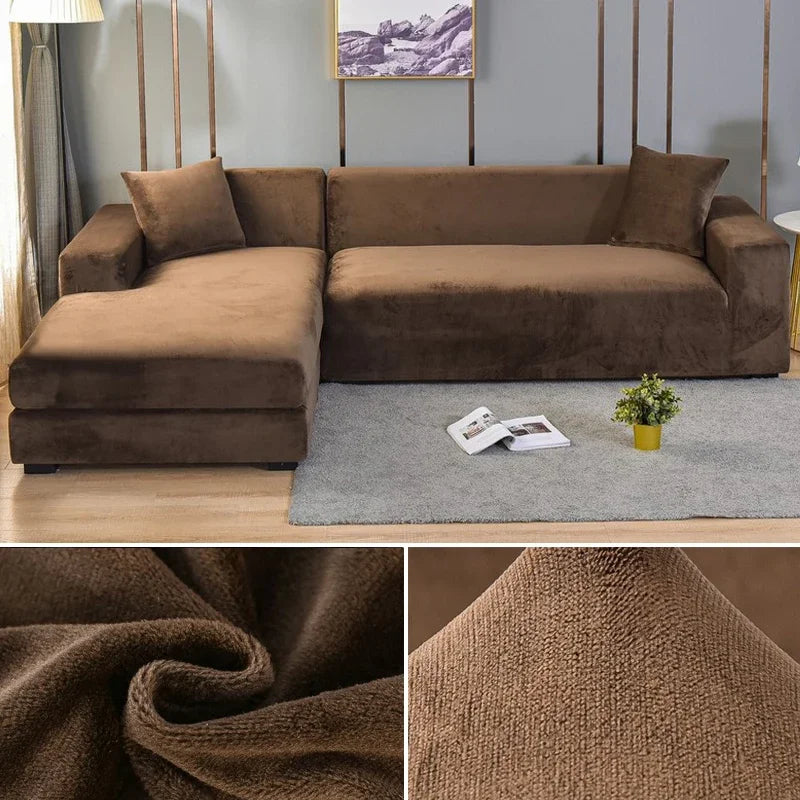 Samtlux Fluwelen Bankovertrek - Elegante Stretch Fit voor Luxueus Comfort en Bescherming