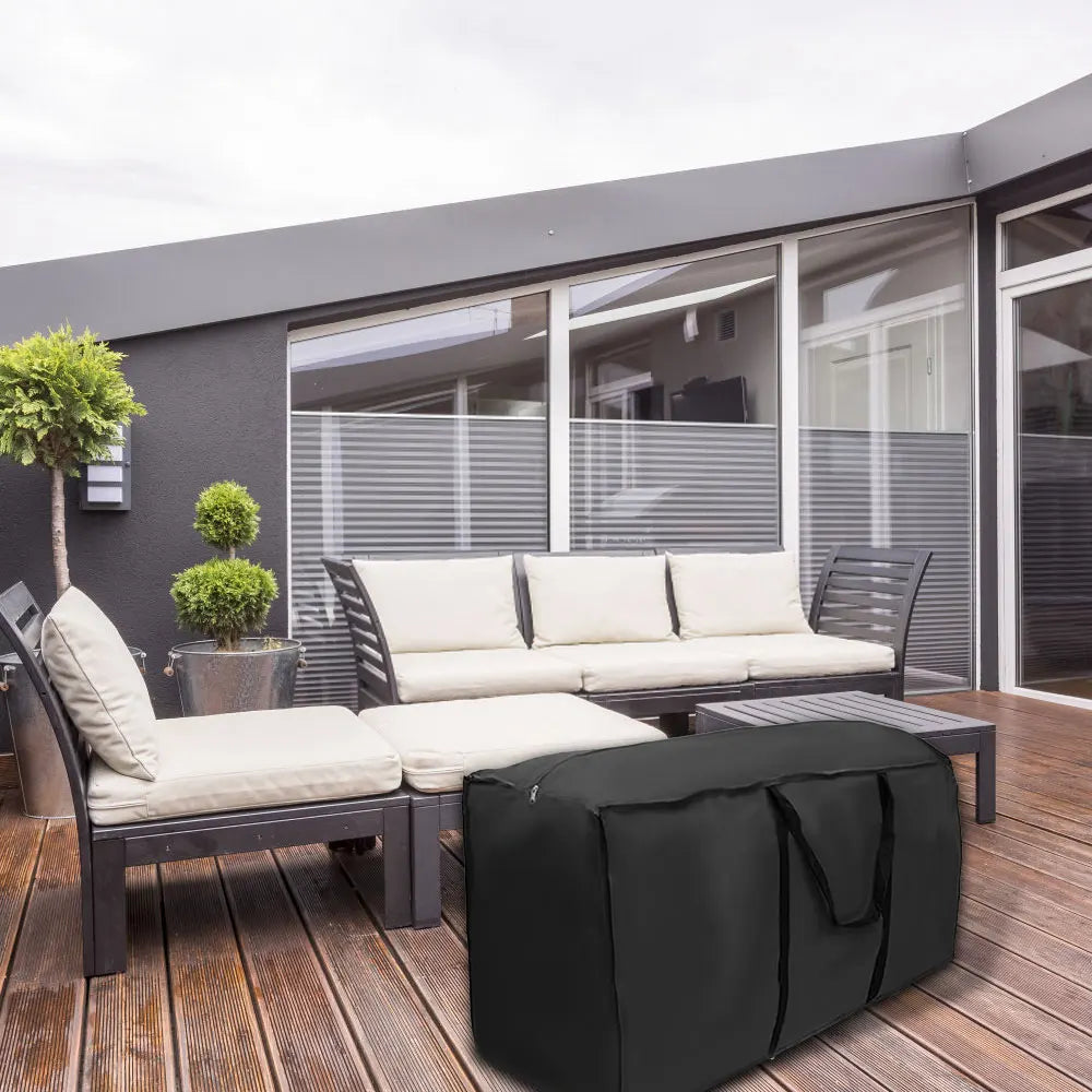 Wasserdichte Aufbewahrungstasche für Gartenmöbel - strapazierfähiges 210D Oxford-Gewebe - UV-beständiger und reißfester Outdoor-Schutz