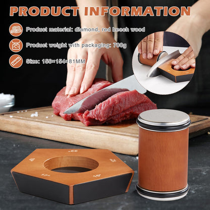 SharpRoll - Affilacoltelli manuale a rulli diamantati