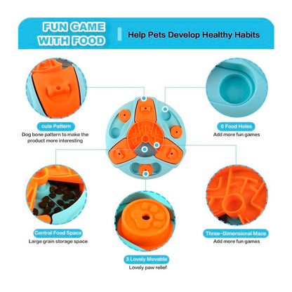 Slowfeed Puzzle Bowl - interactive feeding bowl against hasty eating 4