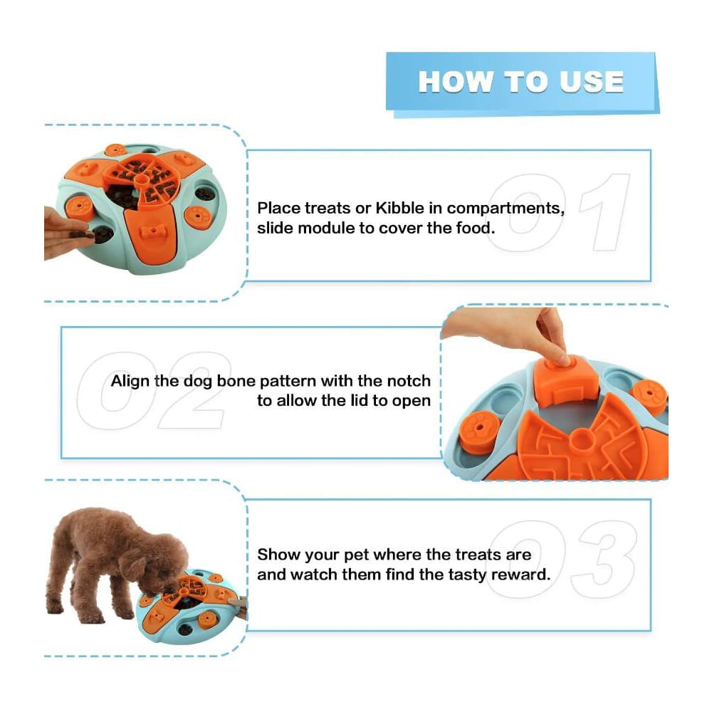 Slowfeed Puzzle Bowl - interactive feeding bowl against hasty eating 6