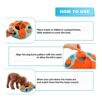 Slowfeed Puzzle Bowl - interactive feeding bowl against hasty eating 6