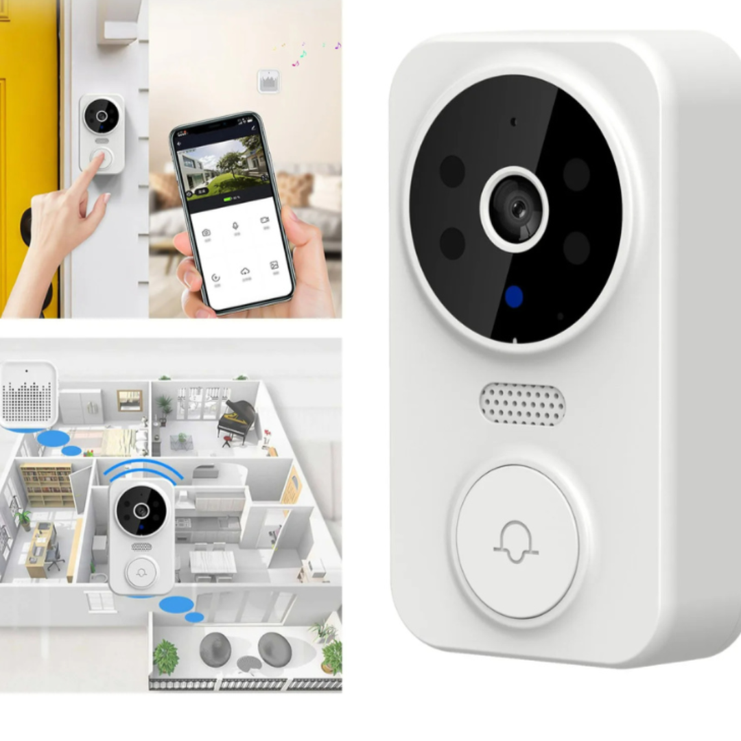 Timbre SmartView – Timbre inalámbrico con cámara HD y sensor de movimiento