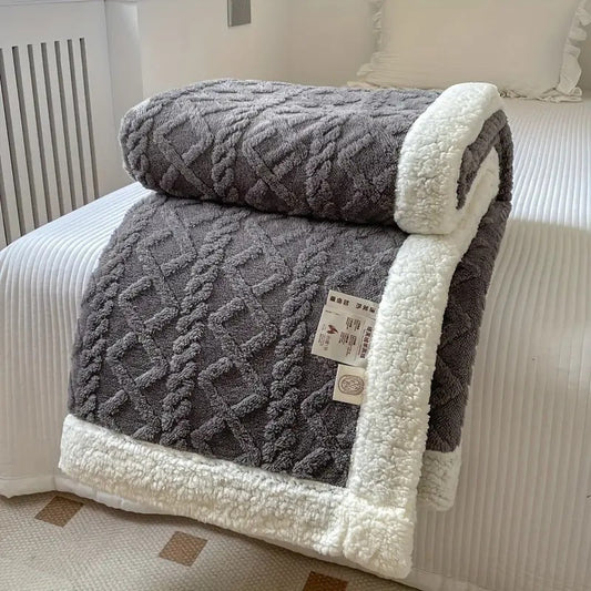 Snuggle Sherpa Blanket – Reversible Fleece Throw for All Seasons