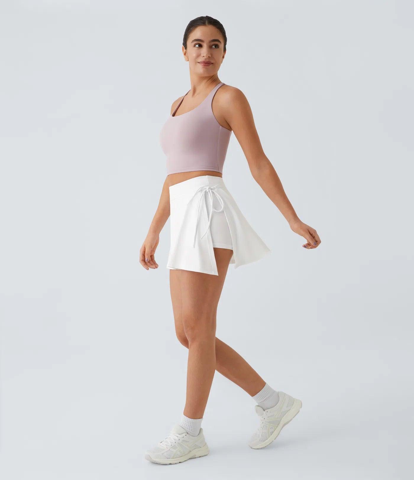 SoftlyZero CoolTouch Skirt - Jupe respirante 2 en 1 avec short intégré et ceinture à nouer