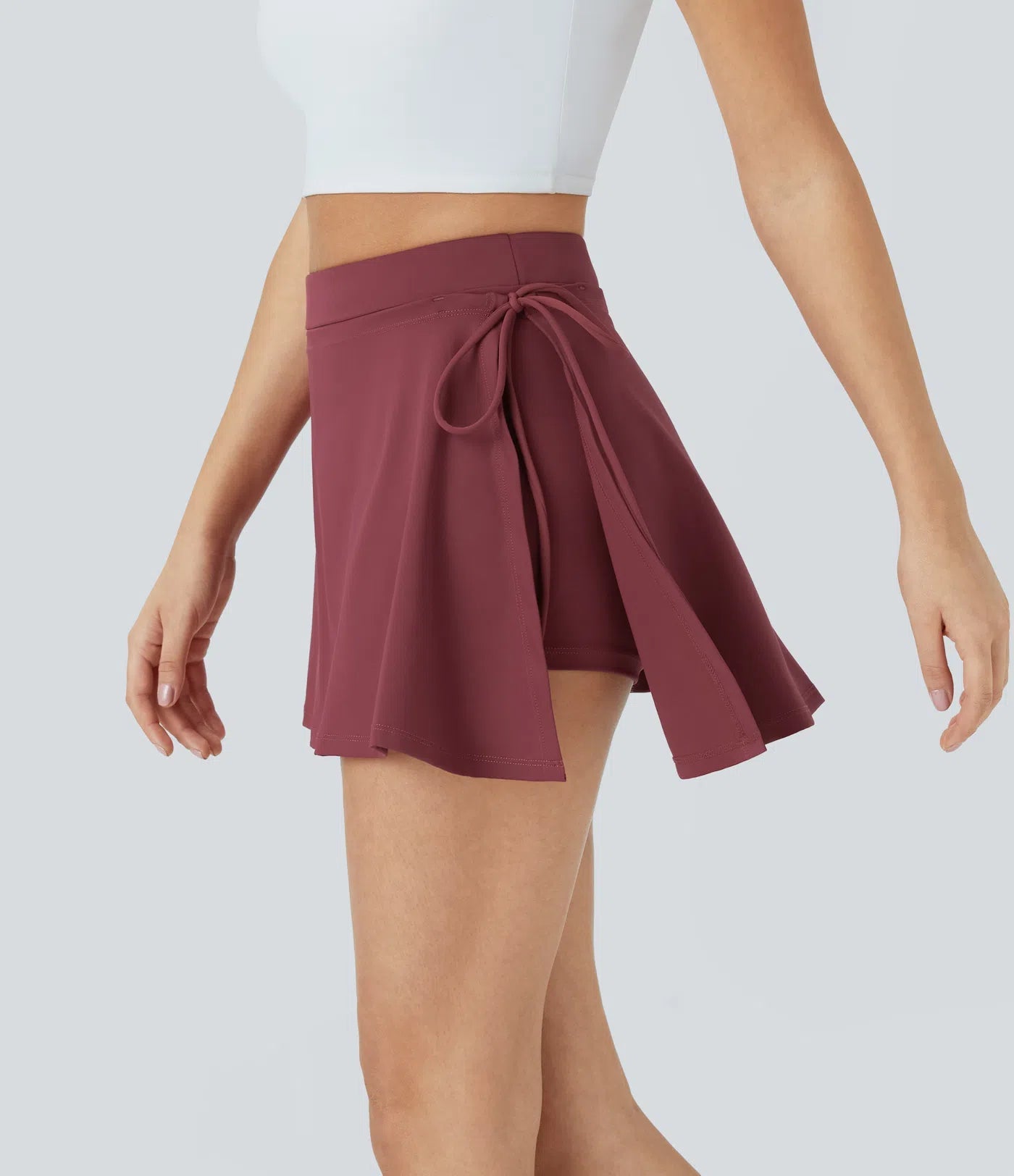 SoftlyZero CoolTouch Skirt - Jupe respirante 2 en 1 avec short intégré et ceinture à nouer