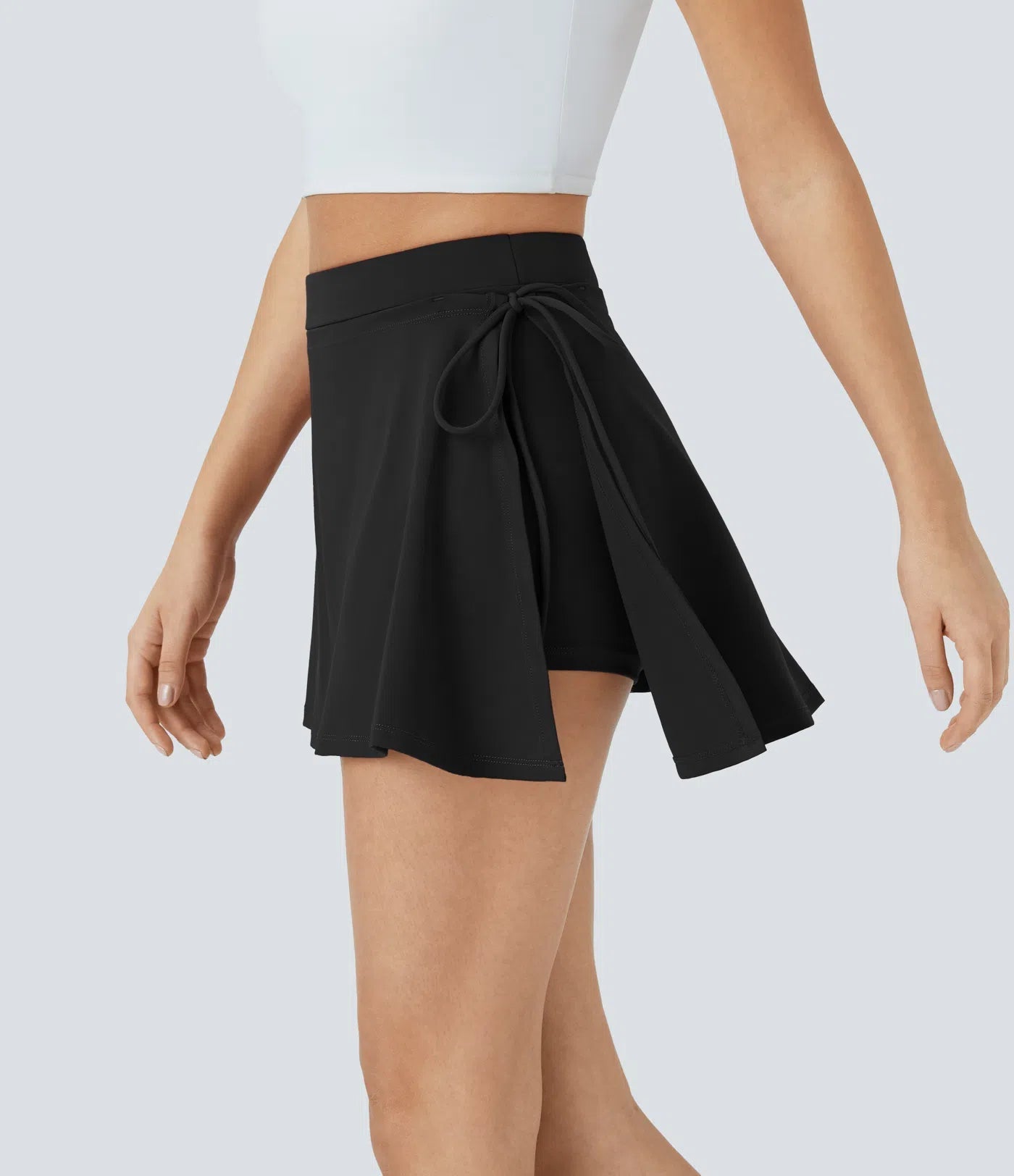 SoftlyZero CoolTouch Skirt - Jupe respirante 2 en 1 avec short intégré et ceinture à nouer