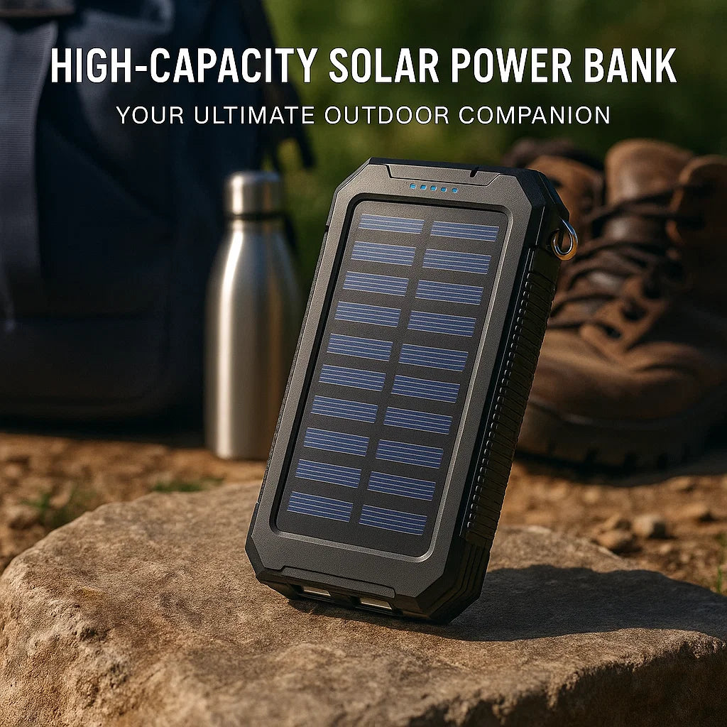 Solarvault-waterproof Solar Power Bank with 500000mAh & Dual-USB 2