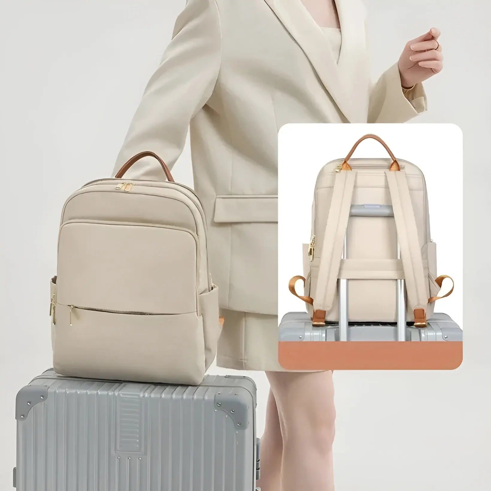 Sophia - Stylish Multifunctional Women's Backpack with Waterproof Design & Smart Storage 2