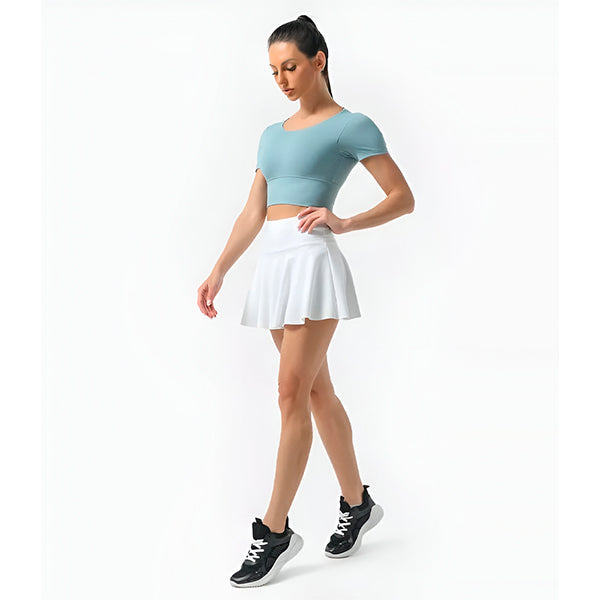 FLEXMOVE SKIRT – Sporty Women's Skirt with Built-In Shorts for Active Days