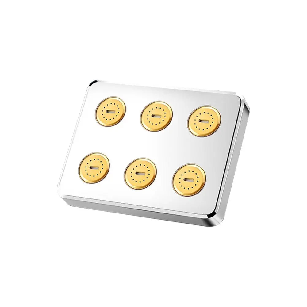 RELAXRA – 360° Säädettävä Neliönmuotoinen Sadesuihku Päivittäiseen Mukavuuteen