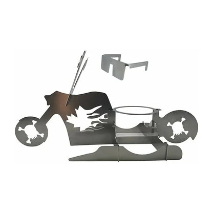 CHICKEN GRILL STAND – Stainless Steel BBQ Rack with Beer Can Holder