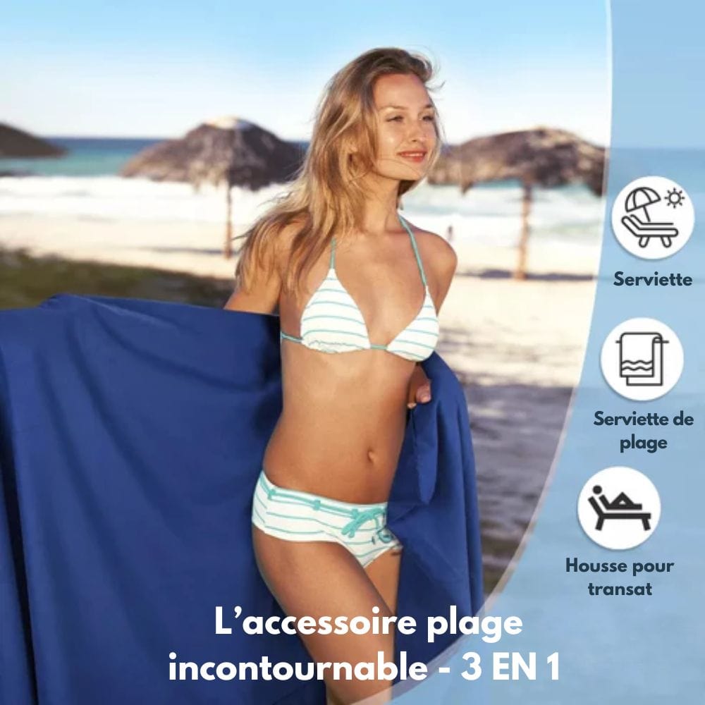 Sunlounge Towel - towel with bags & non -slip stop for deck chairs 3