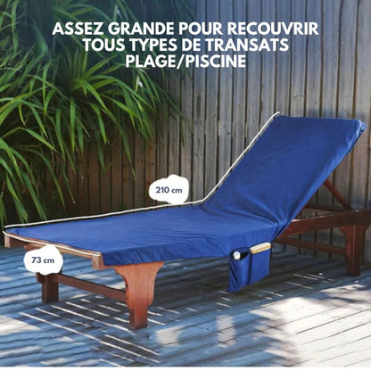 Sunlounge Towel - towel with bags & non -slip stop for deck chairs 8