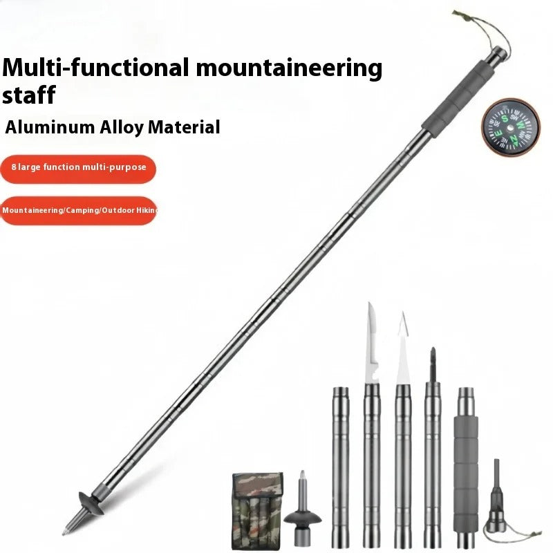 Survival Trekker-tactical hiking stick with multitool function for outdoor & emergencies 5