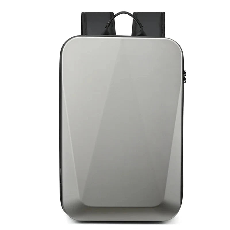 TECHGUARD Zaino antifurto per laptop - Impermeabile, porta USB, guscio rigido espandibile con blocco TSA