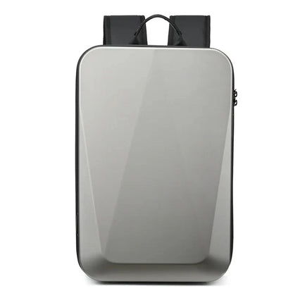 TECHGUARD Zaino antifurto per laptop - Impermeabile, porta USB, guscio rigido espandibile con blocco TSA