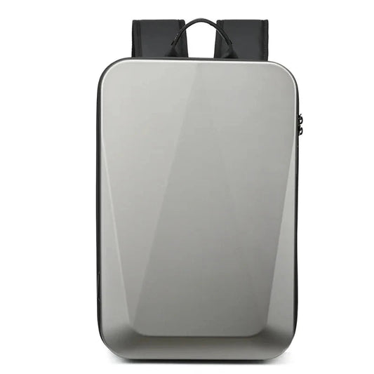 TECHGUARD Zaino antifurto per laptop - Impermeabile, porta USB, guscio rigido espandibile con blocco TSA