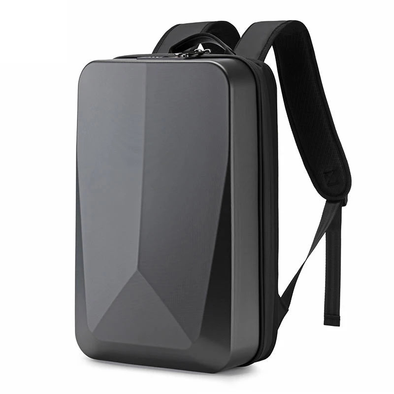 TECHGUARD Zaino antifurto per laptop - Impermeabile, porta USB, guscio rigido espandibile con blocco TSA
