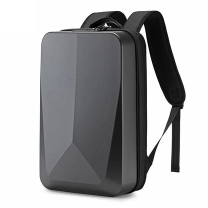 TECHGUARD Zaino antifurto per laptop - Impermeabile, porta USB, guscio rigido espandibile con blocco TSA