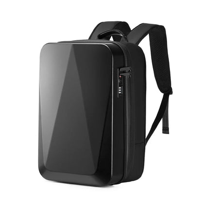 TECHGUARD Zaino antifurto per laptop - Impermeabile, porta USB, guscio rigido espandibile con blocco TSA