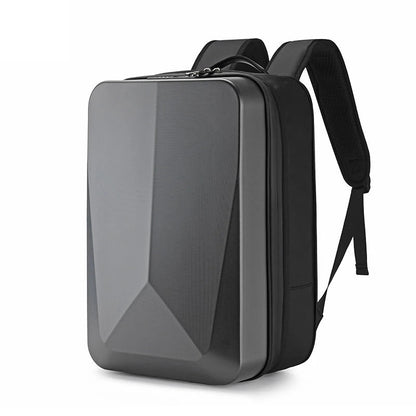 TECHGUARD Zaino antifurto per laptop - Impermeabile, porta USB, guscio rigido espandibile con blocco TSA