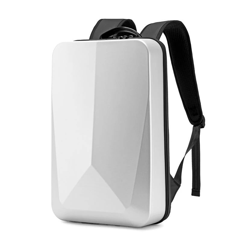 TECHGUARD Zaino antifurto per laptop - Impermeabile, porta USB, guscio rigido espandibile con blocco TSA