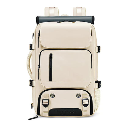 TRAVELMAX Pack - Wasserdichter Reiserucksack mit USB-Anschluss, Schuhfach und Anti-Diebstahl-Tasche