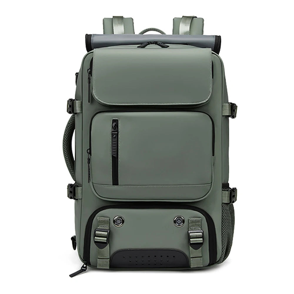 TRAVELMAX Pack - Wasserdichter Reiserucksack mit USB-Anschluss, Schuhfach und Anti-Diebstahl-Tasche