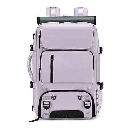 TRAVELMAX Pack - Wasserdichter Reiserucksack mit USB-Anschluss, Schuhfach und Anti-Diebstahl-Tasche