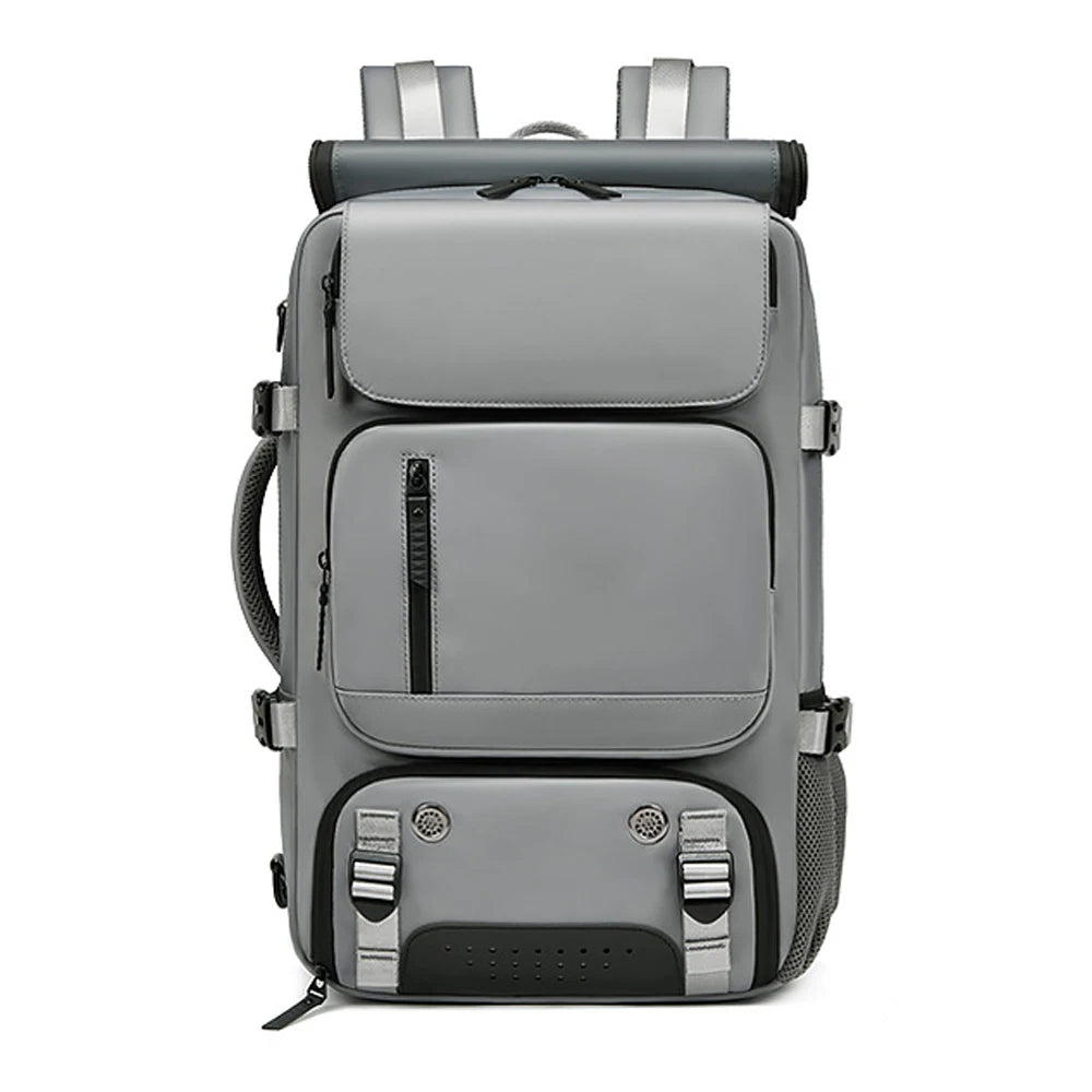 TRAVELMAX Pack - Wasserdichter Reiserucksack mit USB-Anschluss, Schuhfach und Anti-Diebstahl-Tasche