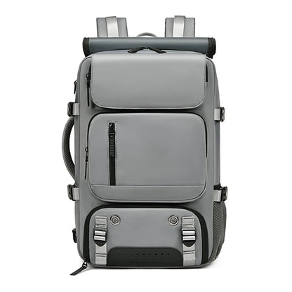 TRAVELMAX Pack - Wasserdichter Reiserucksack mit USB-Anschluss, Schuhfach und Anti-Diebstahl-Tasche